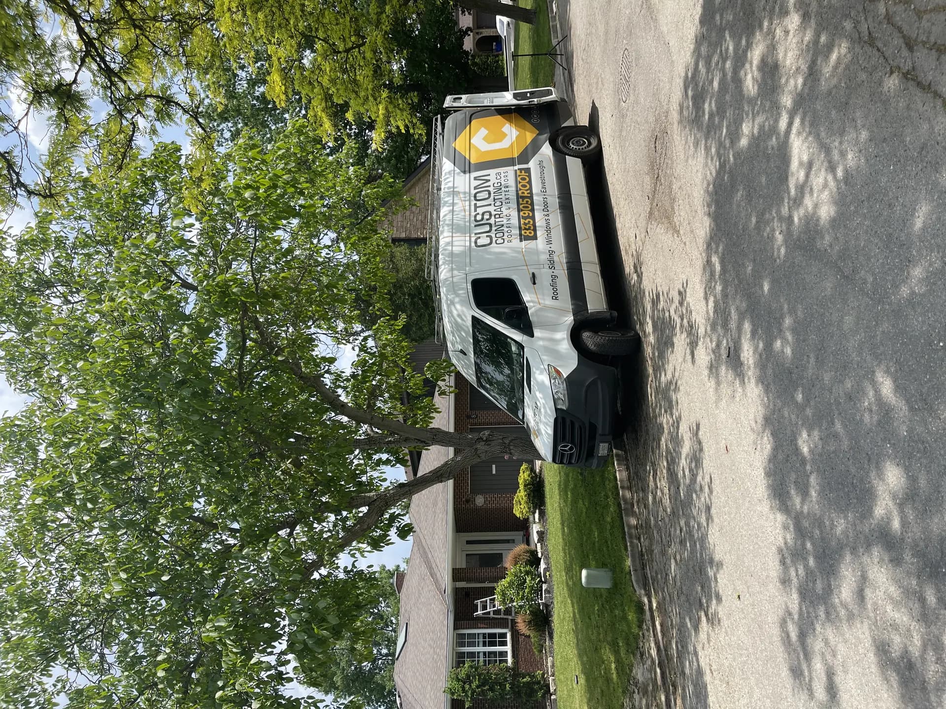 Roof Project Aerial View