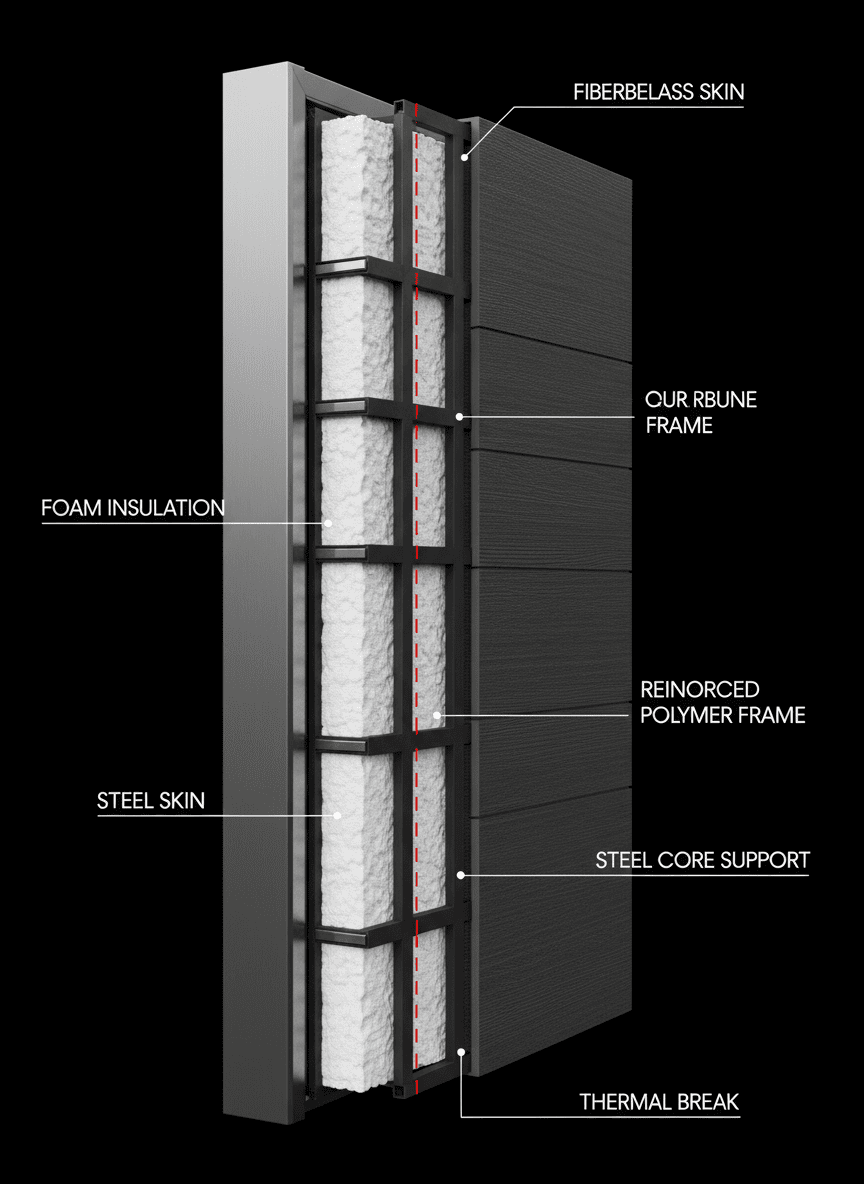 Door Construction Cross-Section