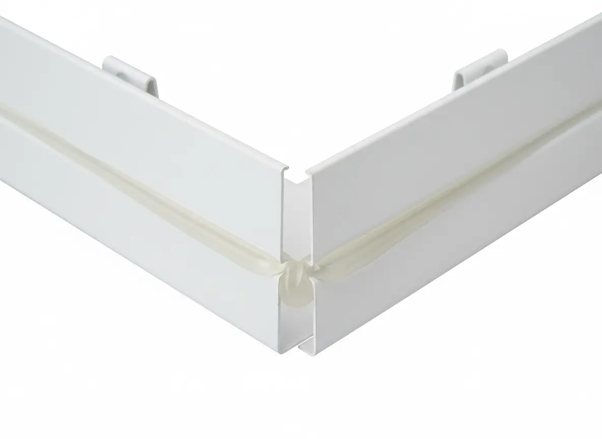 Perfect corner miter joint on seamless gutter