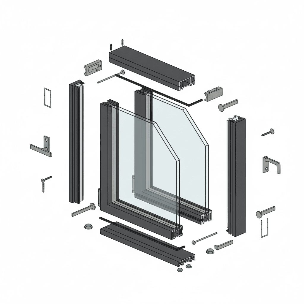 Window Components Exploded View